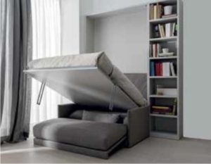 Meccanismo di apertura di un armadio letto